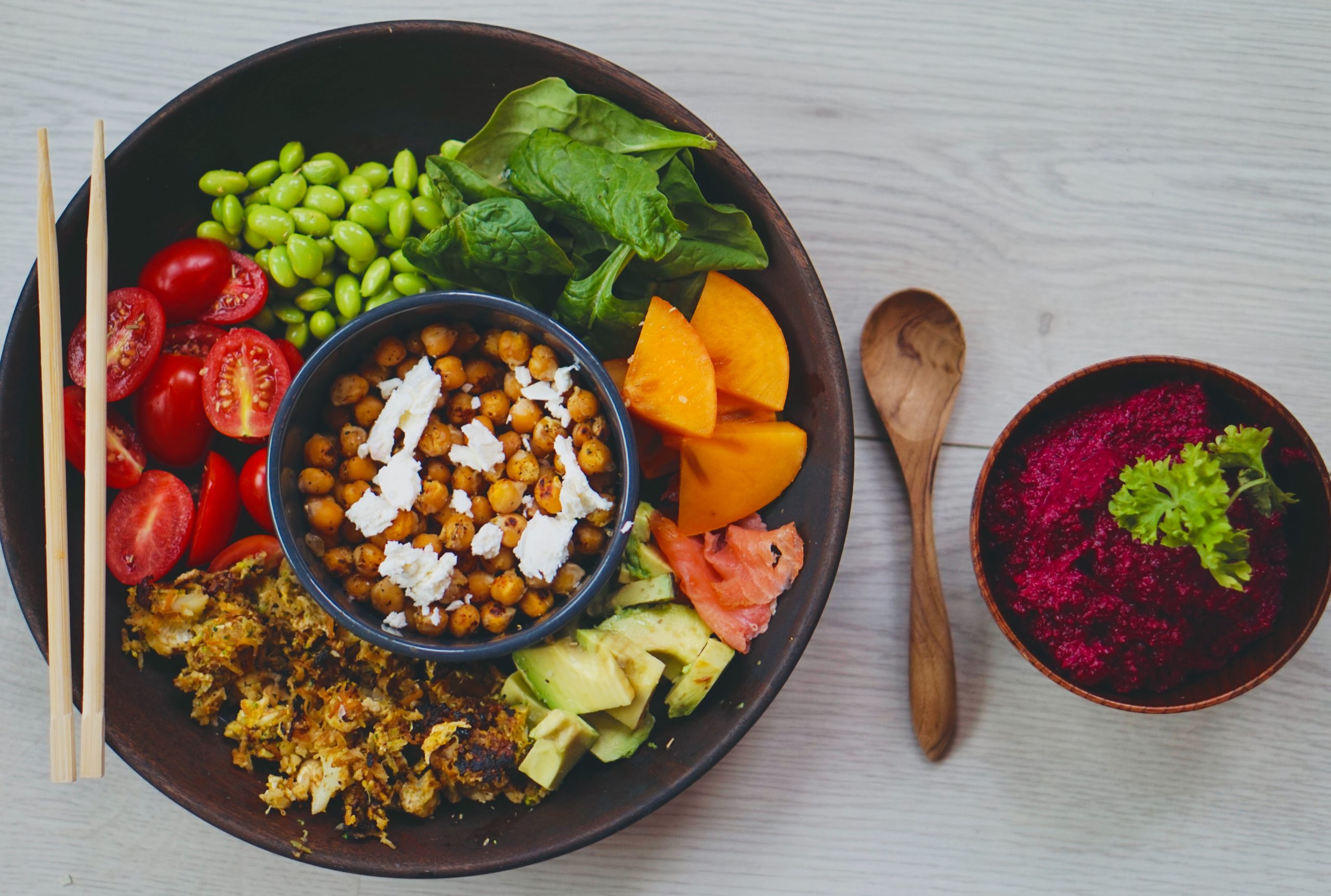chickpea salad - vegan protein foods - vegan mallorca